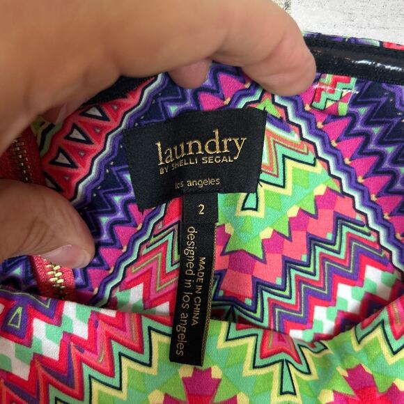 Laundry by Shelli Segal Womens 2 Callie Strapless Y2K 90s Mini Dress NEW - Picture 4 of 7